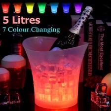 1-10PCS 5L LED Ice Bucket Wine