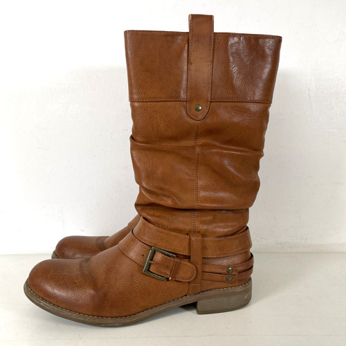 Rieker brown fleece lined side - brown,