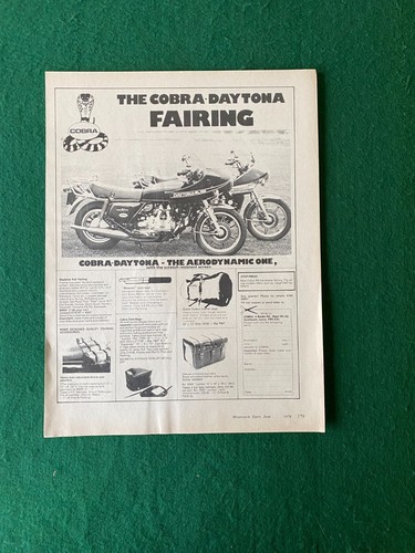 Cobra daytona fairing honda - cobra,