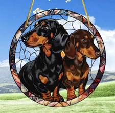 2 DACHSHUNDS Doxie Sausage