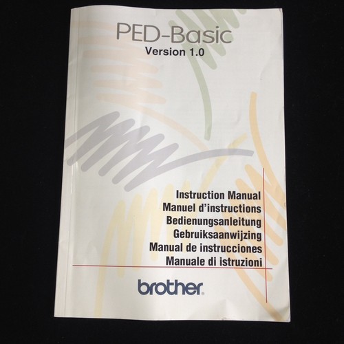 Brother ped basic software - ped-basic,