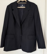 Aquascutum Navy Blue Wool