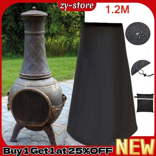 Large black chiminea - chiminea, chimnea