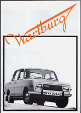 Wartburg Knight Mk4 1974-1976 UK Market Sales Brochure Saloon & Estate 353