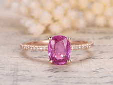 1ct Lab-Created Oval Pink