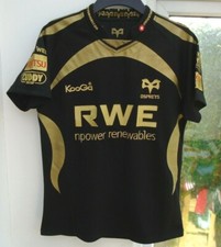 OSPREYS 2009 HOME KOOGA SHORT SLEEVED RUGBY SHIRT JERSEY TOP LADIES SIZE 14