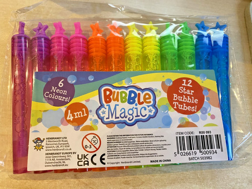 Neon bubble tubes - 12,