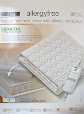 Beurer Monogram Double Heated Mattress Cover Allergy Protection 137x190cm NEW