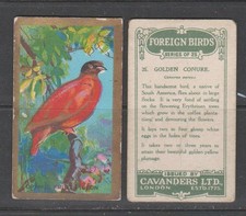 CIGARETTE CARDS Cavanders 1926 Foreign Birds - set of 25