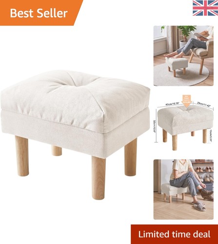 Elegant beige ottoman foot - elegant,