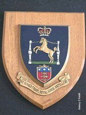 Vintage The King's Troop Royal Horse Artillery Regiment Shield Plaque 
