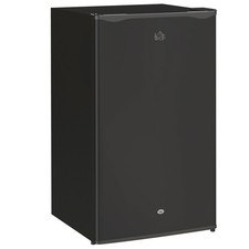 HOMCOM 91L Freestanding Under Counter Fridge with Lock Black