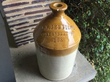 F E Jennings Bury St Edmunds Doulton advertising stoneware flagon jar bottle