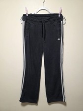 Women’s Navy Black Adidas Track Pants Size S Good Condition