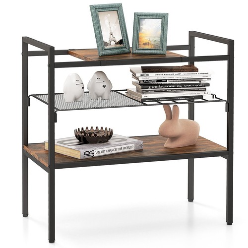 Gymax narrow side table - side, with