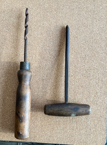 Vintage antique t handle - 2,