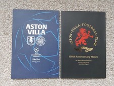24/25 Aston Villa 150th Anniversary Year v West Ham United & v Celtic Programmes