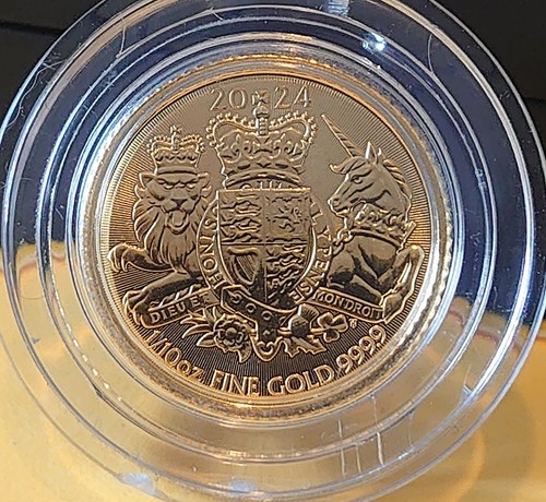 10th ounce solid gold - 1/10th, coin