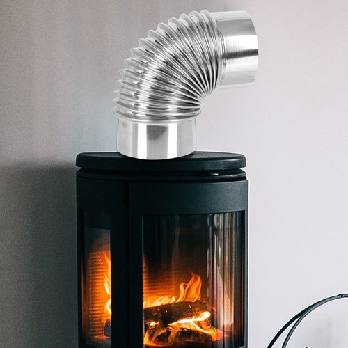 Elbow chimney flue stainless - elbow,