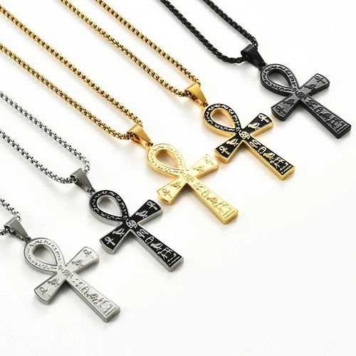 Egyptian ankh cross pendant - egyptian,