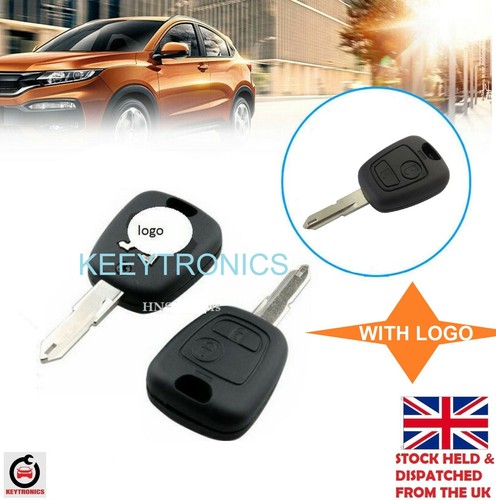 Button remote key fob case - key,