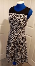 Polka Dot Dress. UK Size 8. Betty Jackson Black - Designers At Debenhams. 