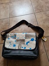 Quicksilver Men’s Messenger Padded Laptop Bag School Brown Black Shoulder Bag