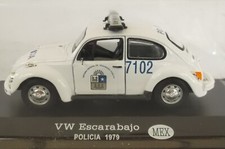 Deagostini  - VW Beetle Escarabajo 1979 - Mexican Police - 1/43 - mint w box