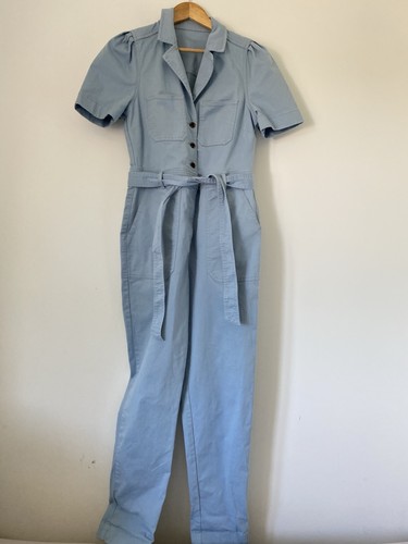 Boden blue jumpsuit chambray - blue,