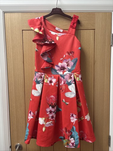 Girls red ted baker dress - red, dress,
