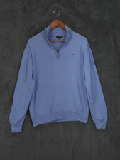 Gant Jumper Mens XL Blue 1/4