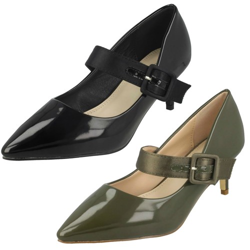 Ladies spot patent - patent, buckle