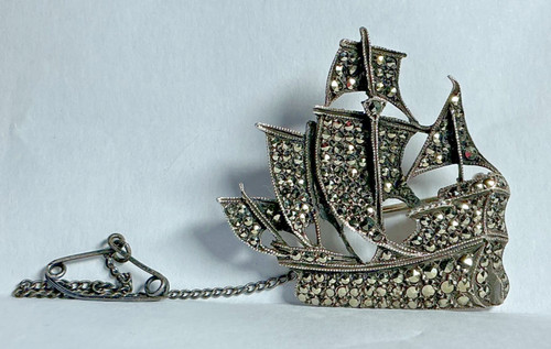 Vintage solid silver galleon - solid,