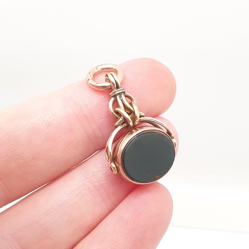 Antique 10k gold - antique, bloodstone