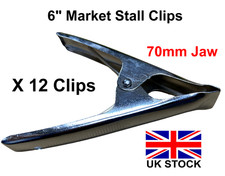 12x MARKET STALL Spring Clamps