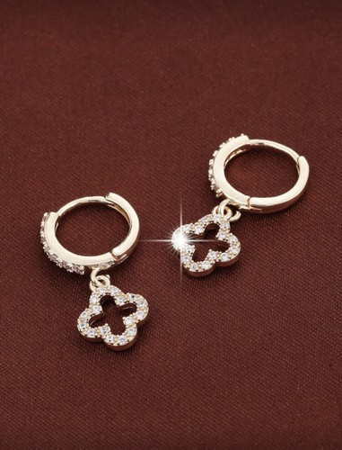 Clover drop dangle earrings - clover, in