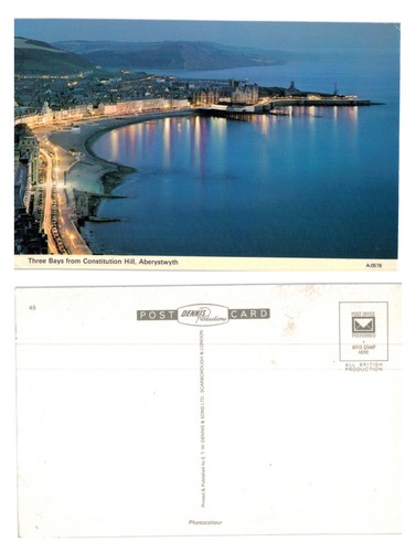 Postcard night view of - -,