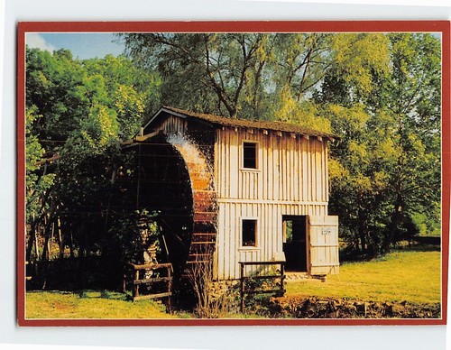 Postcard working grist mill - postcard,