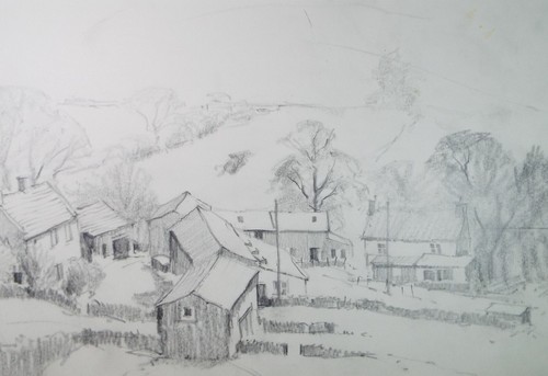 Original pencil drawing - pencil,