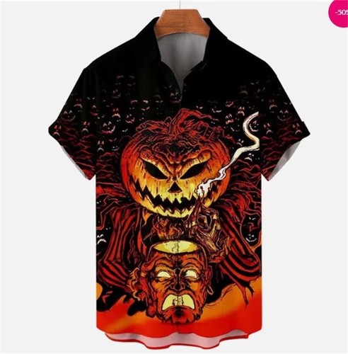 Mens button down evil - button,