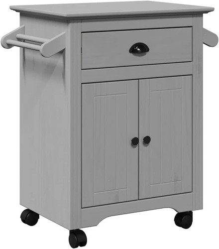 Grey kitchen trolley cart - trolley,