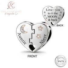 Auntie & Niece Charm Genuine