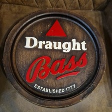 Old Draught Bass Ale 1777 Barrel Look 12 Sign Pub Bar Man Cave