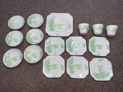 16x pieces colclough bone - pieces,