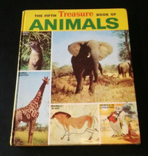 The Fifth Treasure Book Of Animals 1971 by I.P.C Magazines Ltd. Hardback 69 page