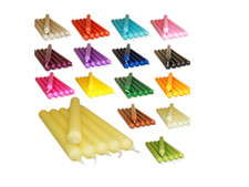 PACK OF HIGH QUALITY TAPERED DINNER BISTRO STYLE NON-DRIP CLEAN BURN CANDLES UK