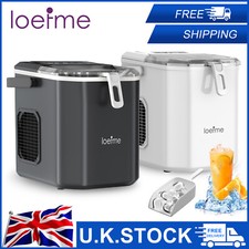 LOEFME Ice Maker Countertop Portable Ice Machine with Carry Handle Self-Cleaning