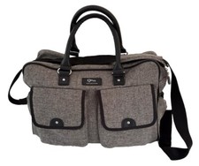 Q Play Baby Changing Bag with Pods And Mat Grey  MB-008 EXC