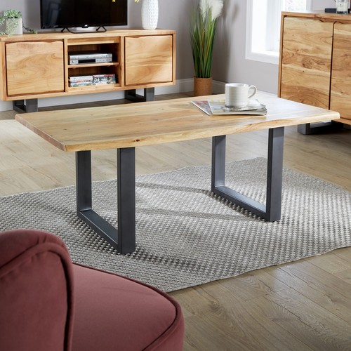 Live edge coffee table solid - edge,