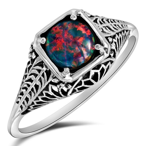 1ct red fire opal 925 - fire,
